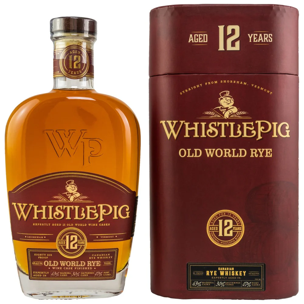 WhistlePig 12 Jahre Old World Rye 43% 0,7l