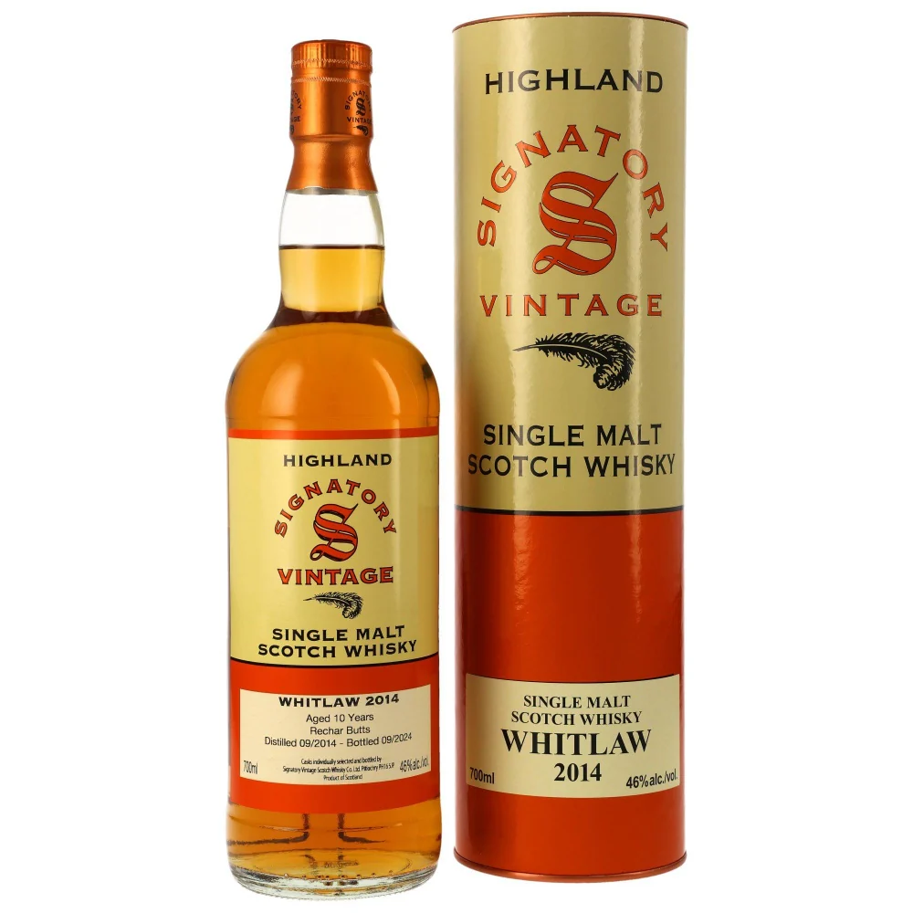 Whitlaw 10 Jahre 2014/2024 Signatory Vintage 46% 0,7l