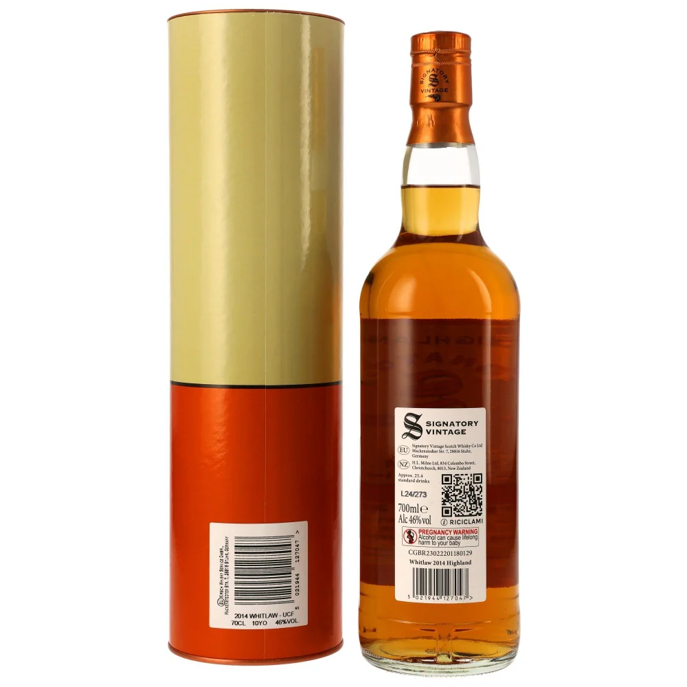 Whitlaw 10 Jahre 2014/2024 Signatory Vintage 46% 0,7l - Image 2