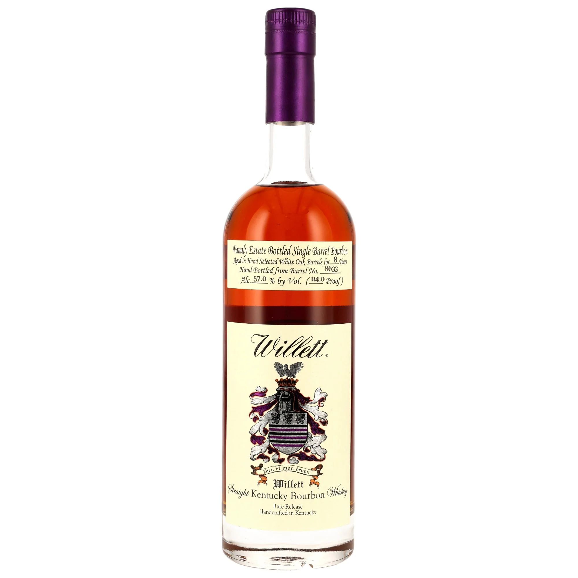 Willett 8 Jahre Bourbon Whiskey Single Barrel #8633 57% 0,7l