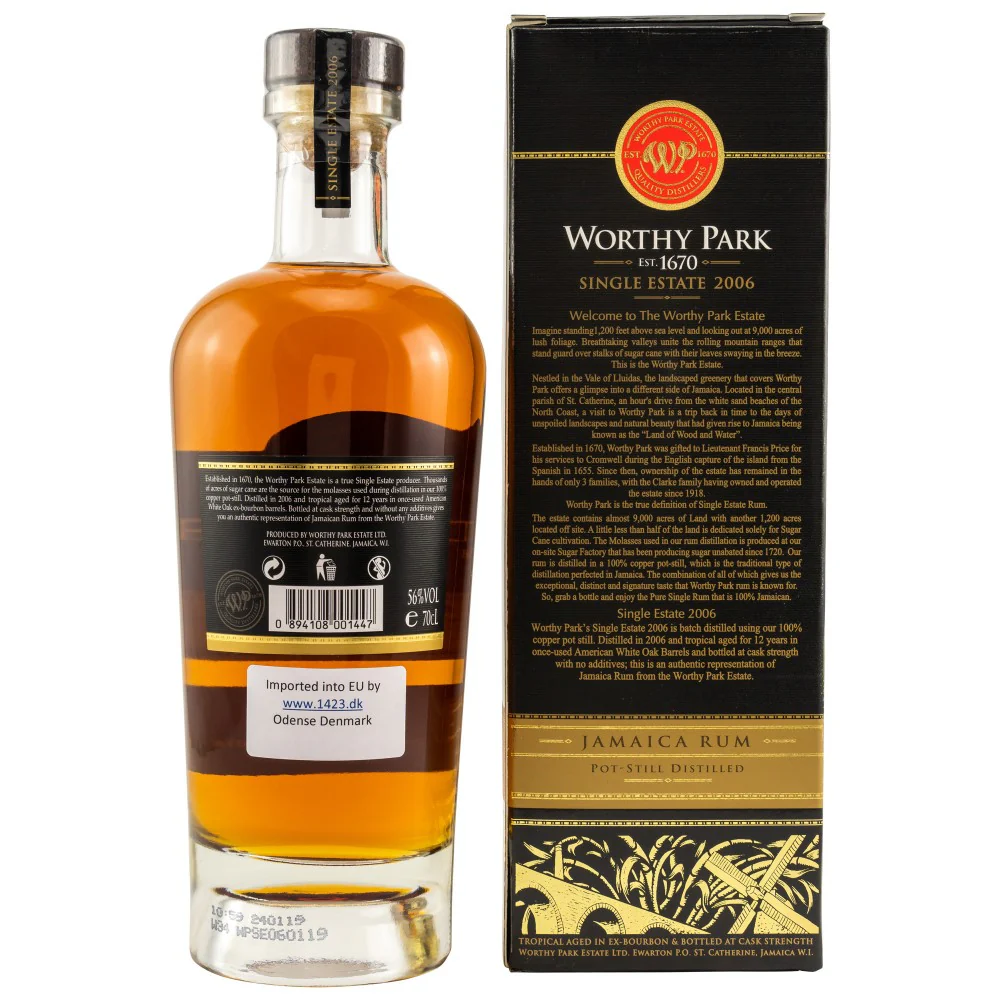 Worthy Park 12 Jahre 2006/2018 Jamaica Rum 56% 0,7l - Image 2