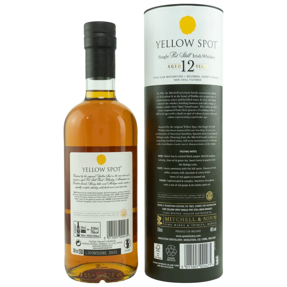 Yellow Spot 12 Jahre 46% 0,7l - Image 2