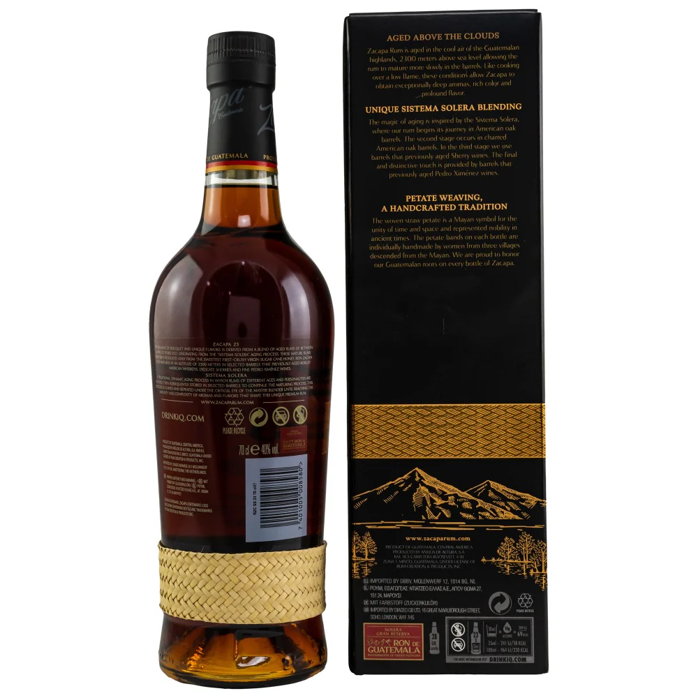 Zacapa Sistema 23 Solera Gran Reserva Guatemala Rum 40% 0,7l - Image 2