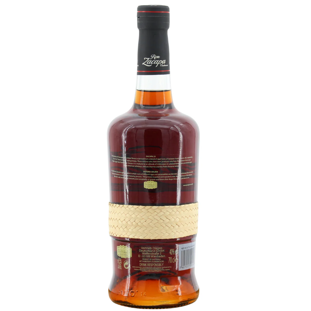 Zacapa Sistema 23 Solera Gran Reserva Guatemala Rum (alte Version) 40% 0,7l - Image 2